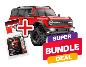 Super Bundle Deal TRAXXAS TRX-4M FORD BRONCO 4X4 RED