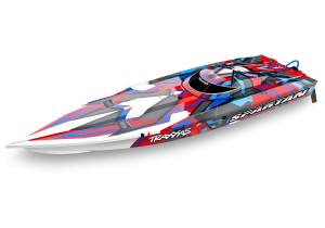 Traxxas Spartan 2.4GHz TSM VXL-6S Marine, Velineon 540XL - Red R