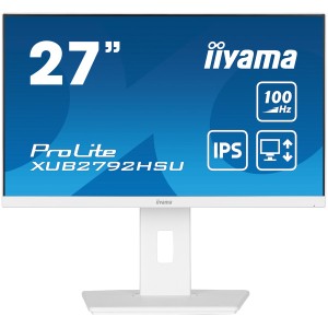 27" WHITE ETE IPS-panel, 1920x1080@100Hz, 250cdm˛, 15cm Height Adj. Stand, Speakers, HDMI, DisplayPort, 0,4ms (MPRT), FreeSync, USB 4x3.2 (