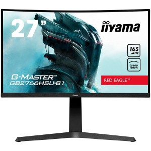 IIYAMA Monitor 27" ETE VA-panel, Curved Gaming 1500R, G-Master Red Eagle, FreeSync Premium, 1920x1080@165Hz, 250cdm˛, DisplayPort, 2xHDMI,