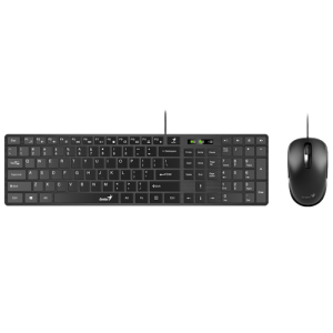 GENIUS SlimStar C126 YU-SRB Crna Tastatura i miš
