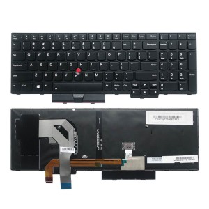 Tastatura za laptop Lenovo IBM ThinkPad T570 T575 T580 P51S P52S  bez pozadinskog, ima gumb