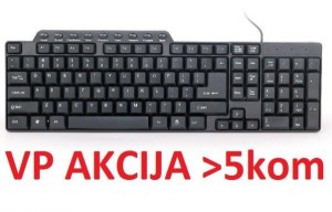 KB-UM-104 ** Gembird Multimedijalna tastatura US layout black USB(409)