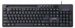 KB-UM-108 Gembird Multimedijalna tastatura US layout black USB sa drzacem za telefon