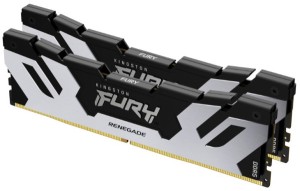 DDR5 64GB (2x32GB) 6000MHz [FURY RENEGADE], Non-ECC UDIMM, CL32 1.35V, 288-pin 2Rx8, Silver/Black, Memory Kit, w/Heatsink, XMP ( KF560C32RS