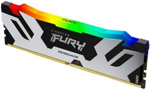 DDR5 48GB 6400MHz [FURY RENEGADE RGB], Non-ECC UDIMM, CL32 1.4V, 288-pin 2Rx8, Silver/Black, w/RGB Heatsink, XMP ( KF564C32RSA-48 )