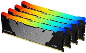 DDR4 128GB (4x32GB) 3600MHz [FURY RENEGADE RGB], Non-ECC UDIMM, CL18 1.35V, 288-Pin 2Rx8, Memory Kit, w/RGB Heatsink, XMP ( KF436C18RB2AK4/