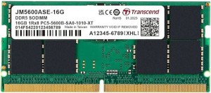 DDR5 16GB SO-DIMM 5600MT/s, On-die ECC, CL46 1.1V, 262-pin 1Rx8 (2Gx8)x8 ( JM5600ASE-16G )