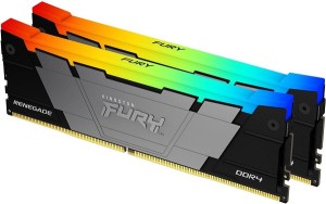 DDR4 64GB (2x32GB) 3600MHz [FURY RENEGADE RGB], Non-ECC UDIMM, CL18 1.35V, 288-Pin 2Rx8, Memory Kit, w/RGB Heatsink, XMP ( KF436C18RB2AK2/6