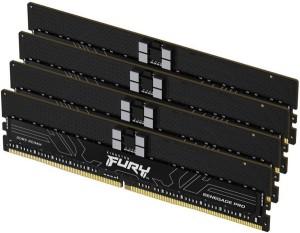 DDR5 128GB (4x32GB) 4800MHz [FURY RENEGADE PRO], ECC Registered DIMM, CL36 1.1V, 288-Pin 1Rx4, Memory Kit, PnP, XMP ( KF548R36RBK4-128 )