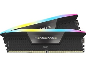 Memorija CORSAIR VENGEANCE 32GB(2x16GB)DDR56000MHzCL301.4VRGBcrna' ( 'CMH32GX5M2B6000Z30K' )