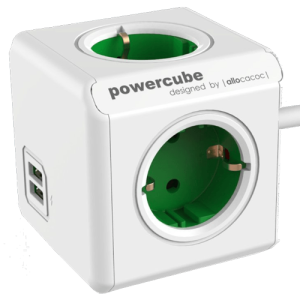 ALLOCACOC PowerCube Extended USB 4xSchuko + dual USB kabl duž.1.5m