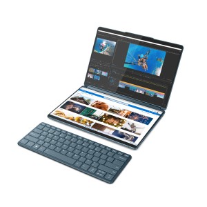 Yoga Book 9 13IRU8 (Tidal Teal, Aluminium) 10-Core i7-1355U (2P+8E) 3.7-5.0GHz/12MB 16GB DDR5 1TB-NVMe 2x 13.3" 2.8K (2880x1800) OLED 400n