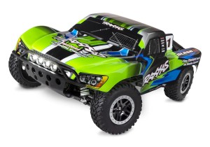 TRAXXAS SLASH 4x4 GREEN RTR  AKKU + LED 1/10 4WD SHORT COURSE TRUCK