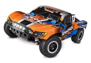 TRAXXAS SLASH 4x4 ORANGE RTR AKKU + LED 1/10 4WD SHORT COURSE TRUCK