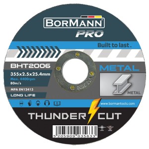 Rezna ploča za metal ''THUNDER-CUT" – BORMANN PRO BHT2006