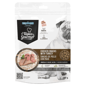 Mediterranean Natural Poslastice za pse Tapas Gourmet, 150 g - ćuretina i piletina