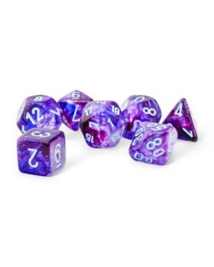 Kockice Chessex - Nebula Mega-hedral - Luminary - Nocturnal & Turquoise (7) 