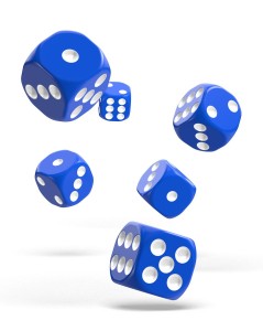 Kockice Oakie Doakie Dice D6 16 mm Solid - Blue (12) 