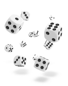 Kockice Oakie Doakie Dice D6 Dice 12 mm Solid - White (36) 