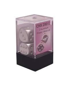 Kockice Chessex - Aluminum Metallic Dice Pair D6 16mm 