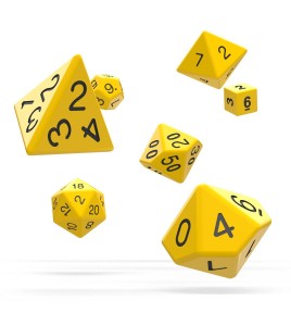 Kockice Oakie Doakie Dice RPG Set Solid - Yellow (7) 