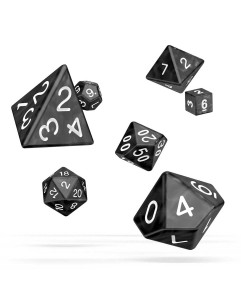 Kockice Oakie Doakie Dice RPG Set Marble - Black (7) 