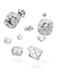 Kockice Oakie Doakie Dice D6 12 mm Translucent - Clear (36) 