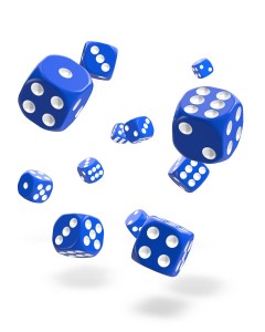 Kockice Oakie Doakie Dice D6 Dice 12 mm Solid - Blue (36) 