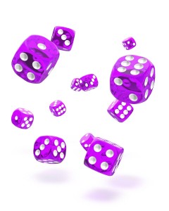 Kockice Oakie Doakie Dice D6 12 mm Translucent - Purple (36) 