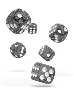 Kockice Oakie Doakie Dice D6 16 mm Speckled - Black (12) 