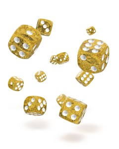 Kockice Oakie Doakie Dice D6 12 mm Speckled - Orange (36) 