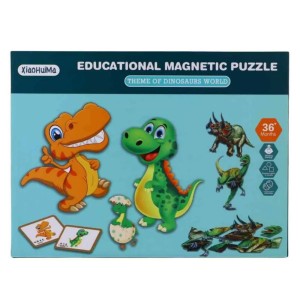 BEST LUCK BE8099904 Puzzle Dino magnet